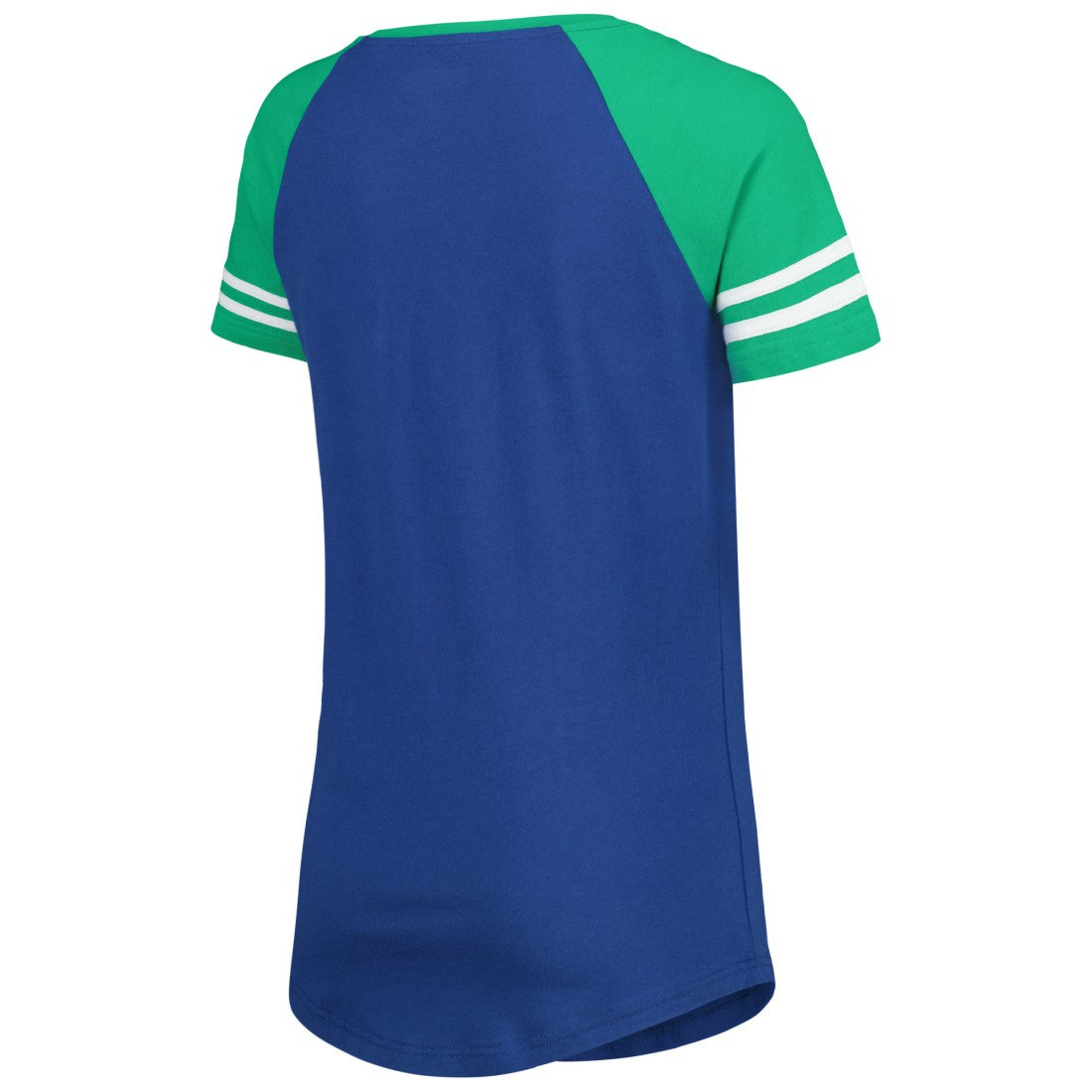 Seattle Seahawks New Era Women's Legacy Lace-Up Raglan T-Shirt Royal/Green