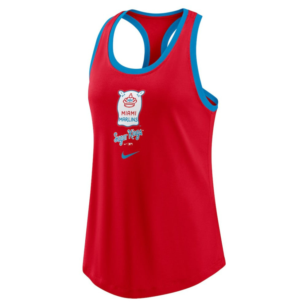 Miami Marlins Nike Women's City Connect Tri-Blend Tank Top - Red Tanks