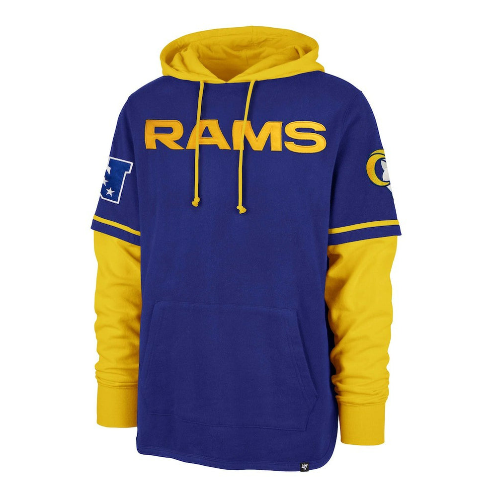 Los Angeles Rams '47 Shortstop Pullover Hoodie Royal