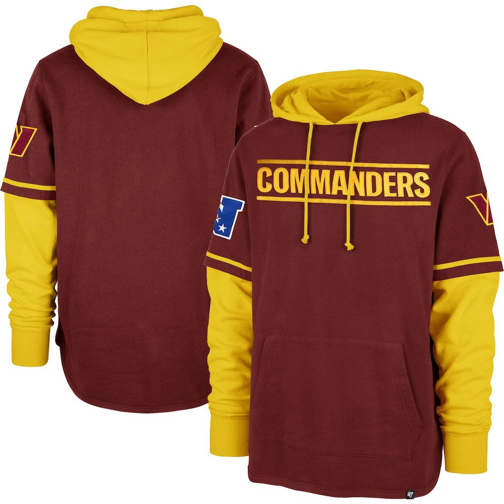 Washington Commanders '47 Shortstop Pullover Hoodie Burgundy