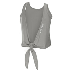 Dallas Cowboys WEAR by Erin Andrews Women's Open Back Twist Tie Tank Top Gray