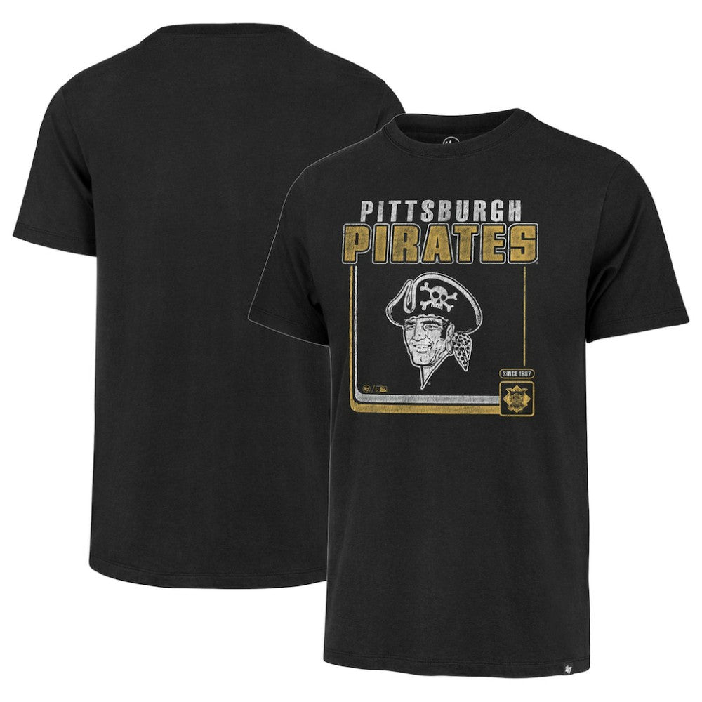Pittsburgh Pirates '47 Cooperstown Collection Borderline Franklin T-Shirt - Black T-shirts