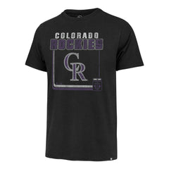 Colorado Rockies '47 Cooperstown Collection Borderline Franklin T-Shirt - Black T-shirts