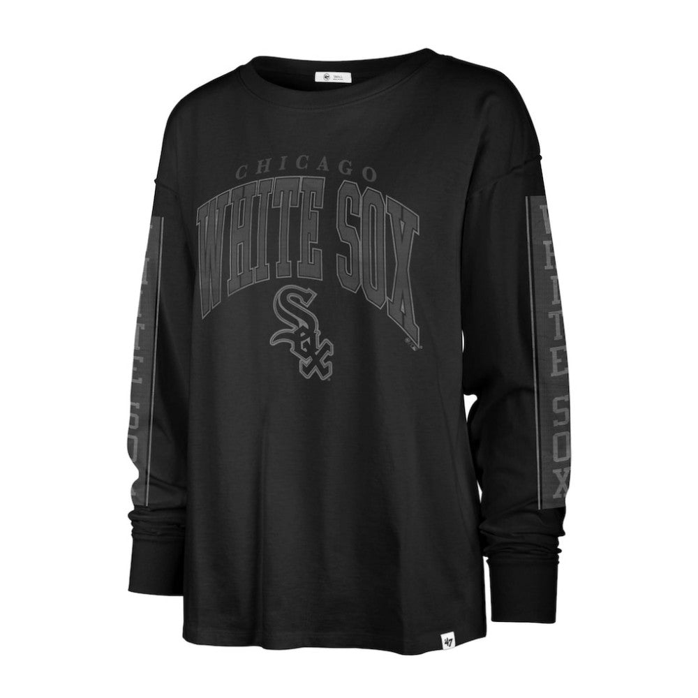 Chicago White Sox '47 Women's Statement Long Sleeve T-Shirt - Black T-shirts