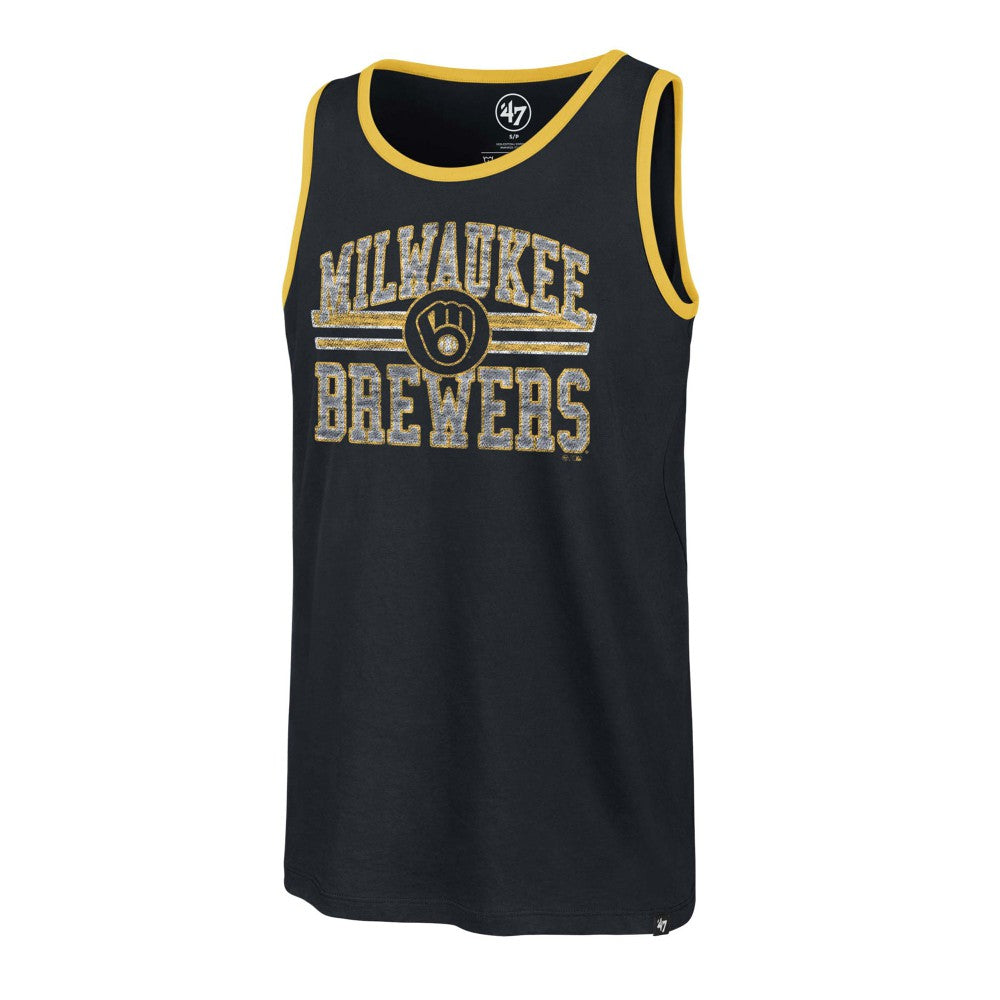 Milwaukee Brewers '47 Winger Franklin Tank Top - Navy Tanks