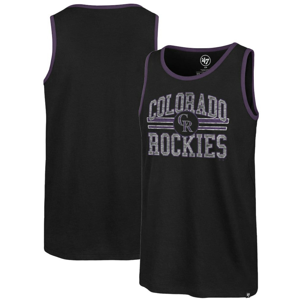 Colorado Rockies '47 Winger Franklin Tank Top - Black Tanks