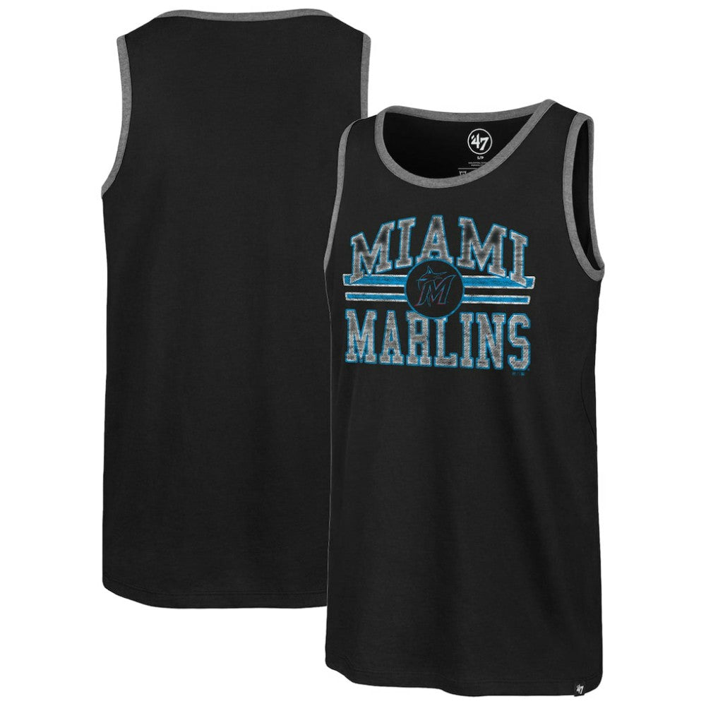Miami Marlins '47 Winger Franklin Tank Top - Black Tanks