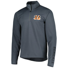 Cincinnati Bengals MSX by Michael Strahan Half-Zip Pullover Charcoal