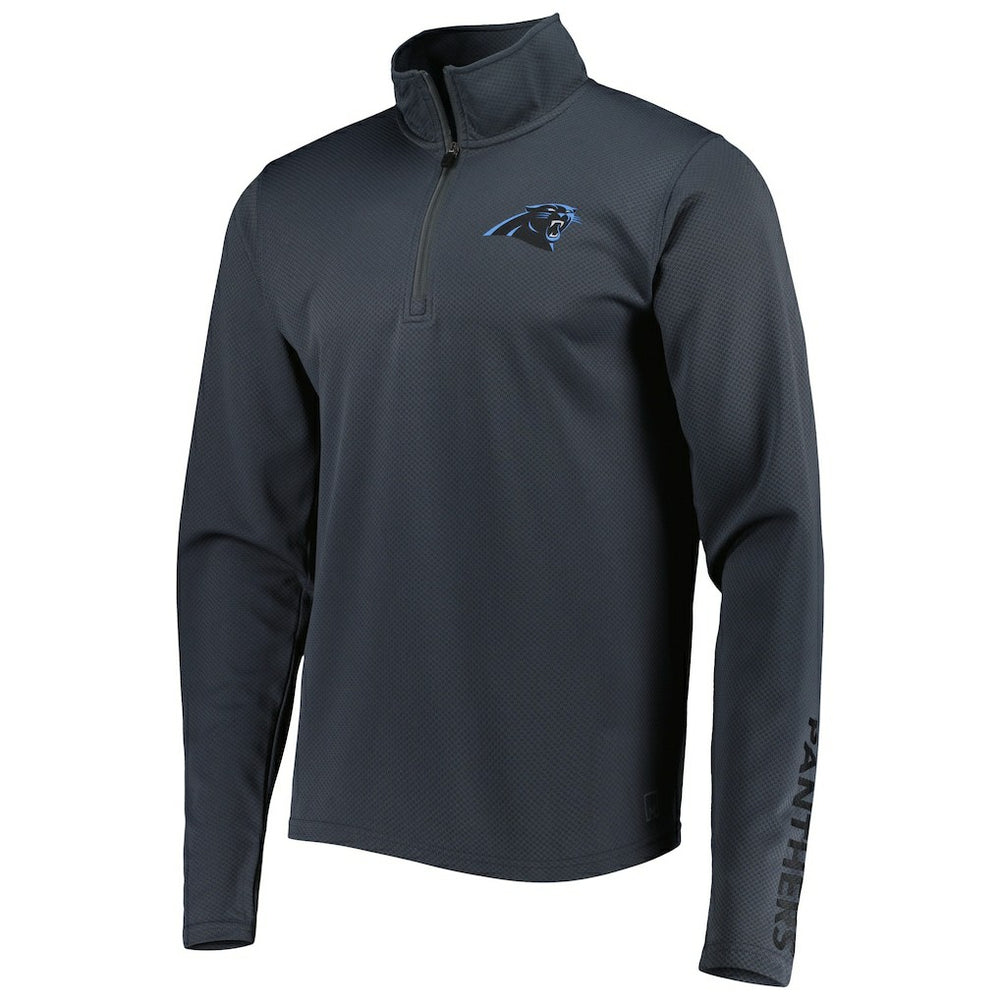 Carolina Panthers MSX by Michael Strahan Half-Zip Pullover Charcoal