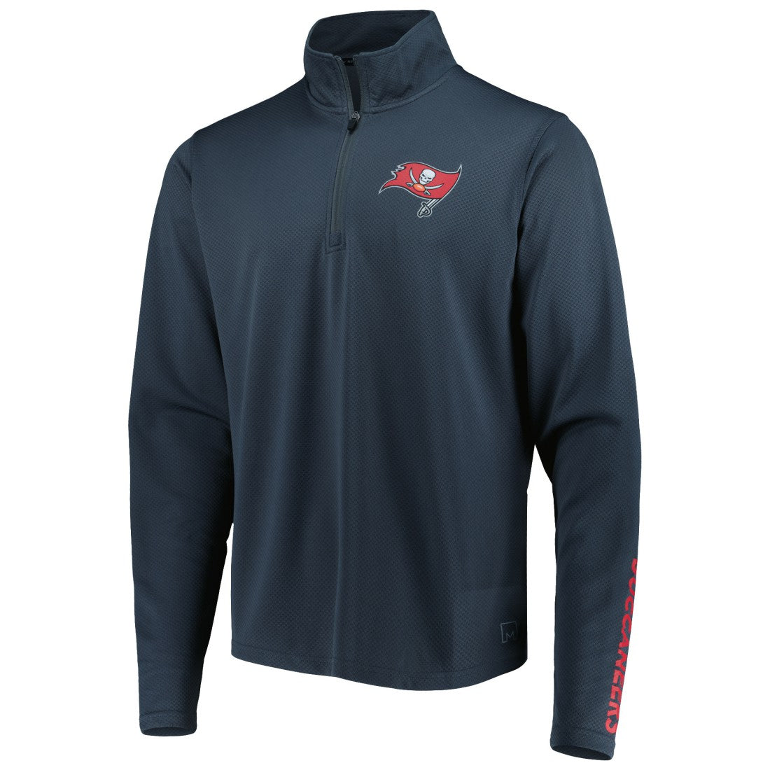 Tampa Bay Buccaneers MSX by Michael Strahan Half-Zip Pullover Charcoal