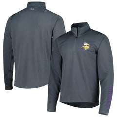 Minnesota Vikings MSX by Michael Strahan Half-Zip Pullover Charcoal