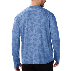 New York Giants MSX by Michael Strahan Performance Camo Long Sleeve T-Shirt Royal