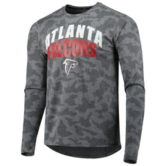 Atlanta Falcons MSX by Michael Strahan Performance Camo Long Sleeve T-Shirt Gray