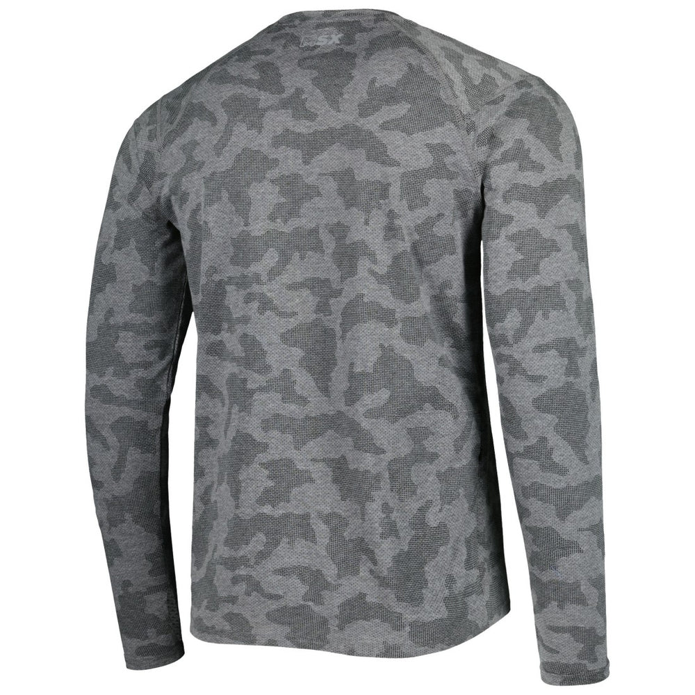 Detroit Lions MSX by Michael Strahan Performance Camo Long Sleeve T-Shirt Black