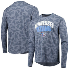 Tennessee Titans MSX by Michael Strahan Performance Camo Long Sleeve T-Shirt Navy