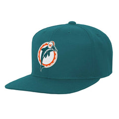 Miami Dolphins Youth Gridiron Classics Ground Snapback Hat Aqua