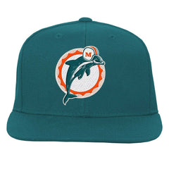 Miami Dolphins Youth Gridiron Classics Ground Snapback Hat Aqua