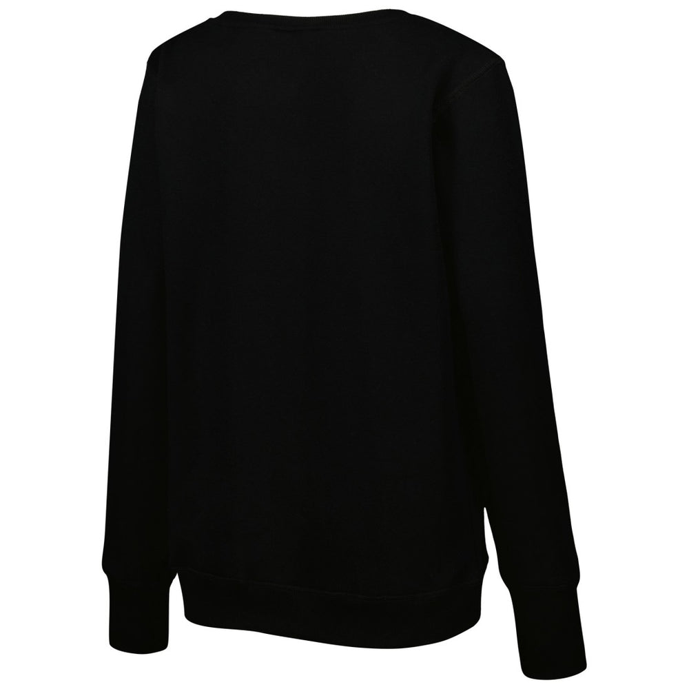 Tennessee Titans Cuce Women's Sequin Logo V-Neck Pullover Sweatshirt Black