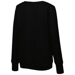 Tennessee Titans Cuce Women's Sequin Logo V-Neck Pullover Sweatshirt Black