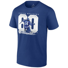 NHL Auston Matthews Toronto Maple Leafs Fanatics Big & Tall Goal Record T-Shirt - Blue