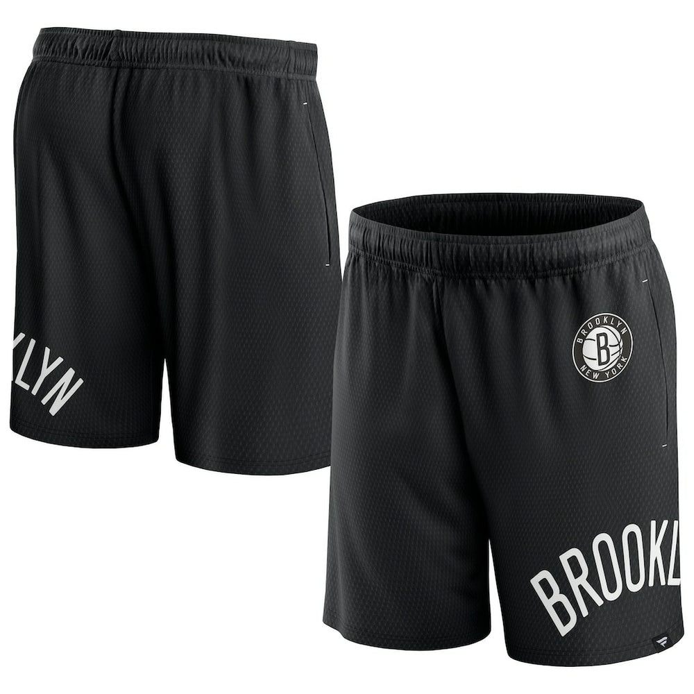Brooklyn Nets Free Throw Mesh Shorts Black