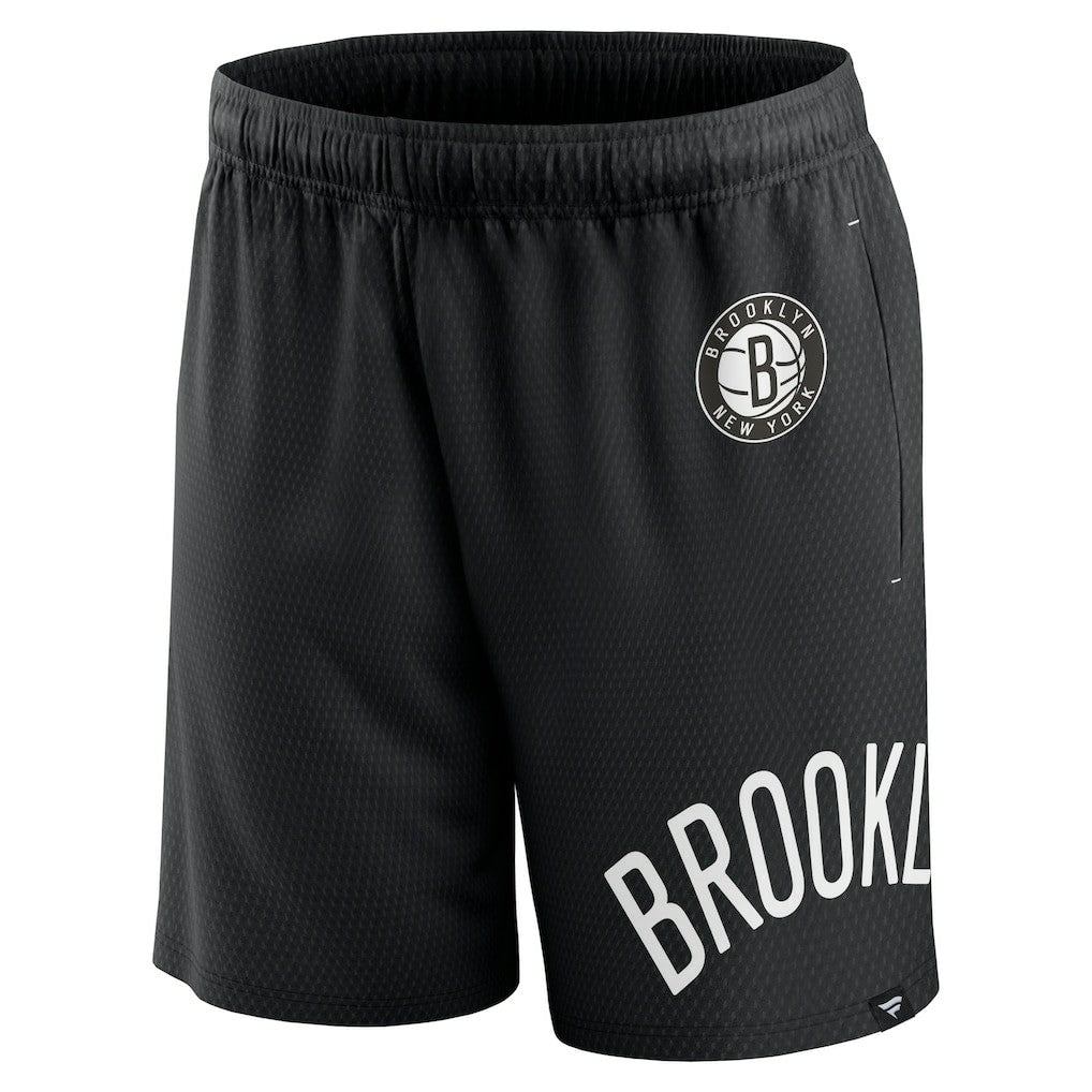 Brooklyn Nets Free Throw Mesh Shorts Black