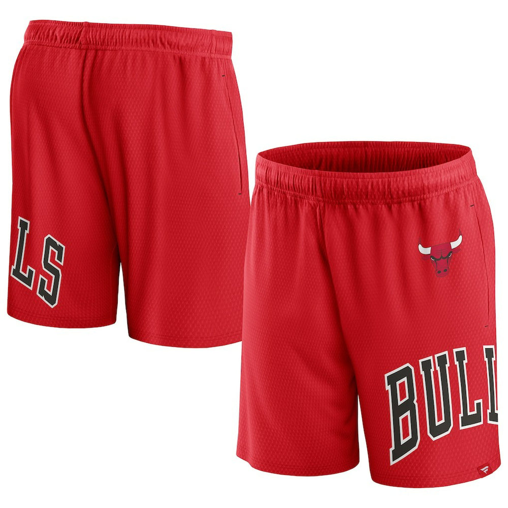 Chicago Bulls Free Throw Mesh Shorts Red