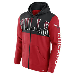 Chicago Bulls Skyhook Colorblock Full-Zip Hoodie Red/Black