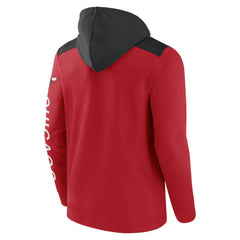 Chicago Bulls Skyhook Colorblock Full-Zip Hoodie Red/Black
