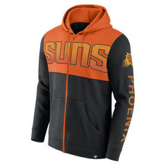 Phoenix Suns Skyhook Colorblock Full-Zip Hoodie Black/Orange