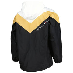 NHL Vegas Golden Knights Tommy Hilfiger Women's Staci Half-Zip Windbreaker Jacket - Black/Gold