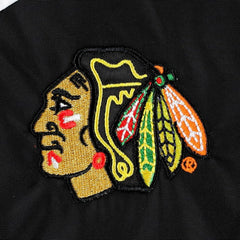 NHL Chicago Blackhawks Tommy Hilfiger Women's Staci Half-Zip Windbreaker Jacket - Black/Red