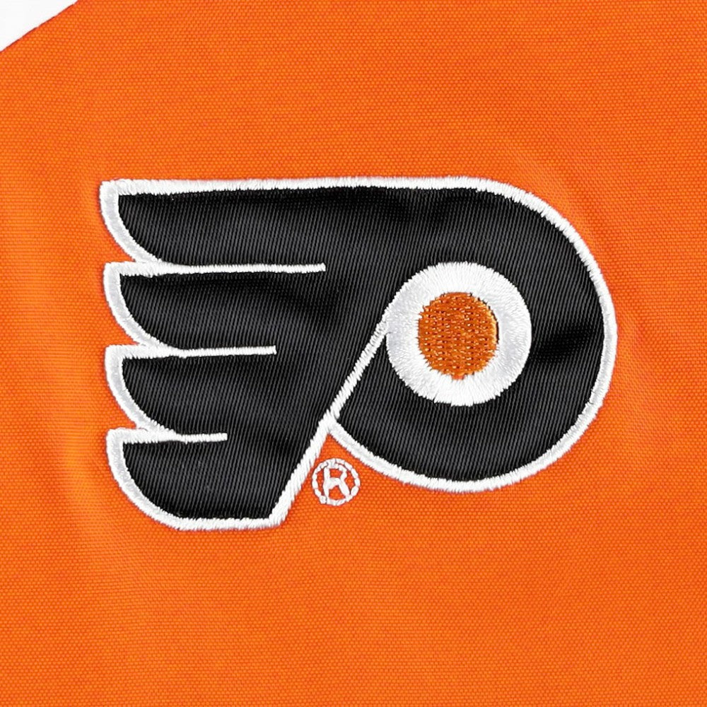 NHL Philadelphia Flyers Tommy Hilfiger Women's Staci Half-Zip Windbreaker Jacket - Orange/Black