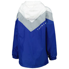 NHL Tampa Bay Lightning Tommy Hilfiger Women's Staci Half-Zip Windbreaker Jacket - Blue/Silver