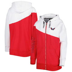 NHL Washington Capitals DKNY Sport Women's Gina Full-Zip Hoodie - Red/White