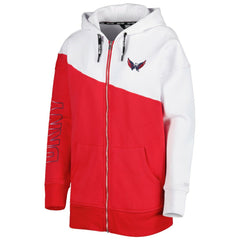 NHL Washington Capitals DKNY Sport Women's Gina Full-Zip Hoodie - Red/White
