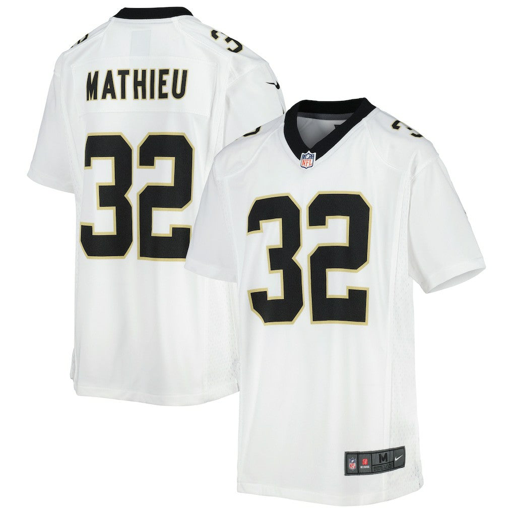 Tyrann Mathieu New Orleans Saints Youth Game Jersey White