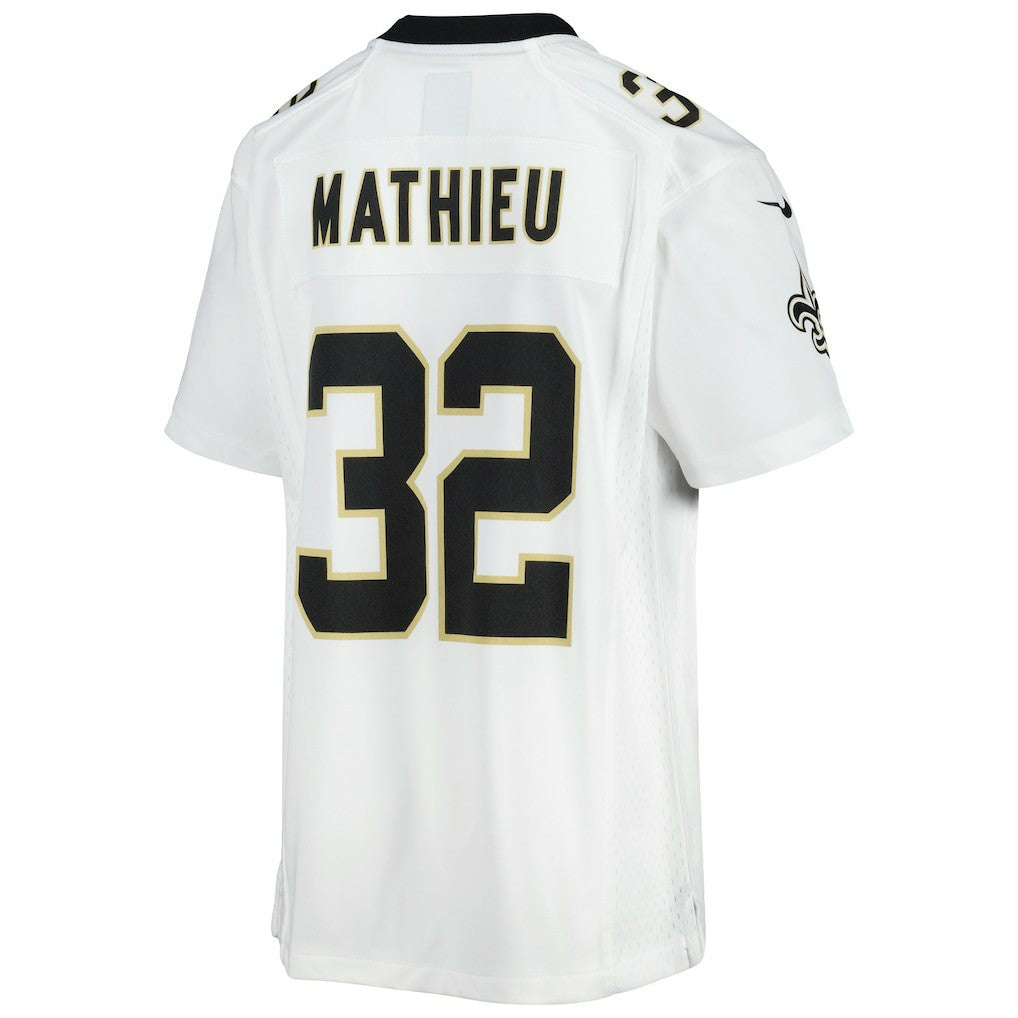 Tyrann Mathieu New Orleans Saints Youth Game Jersey White