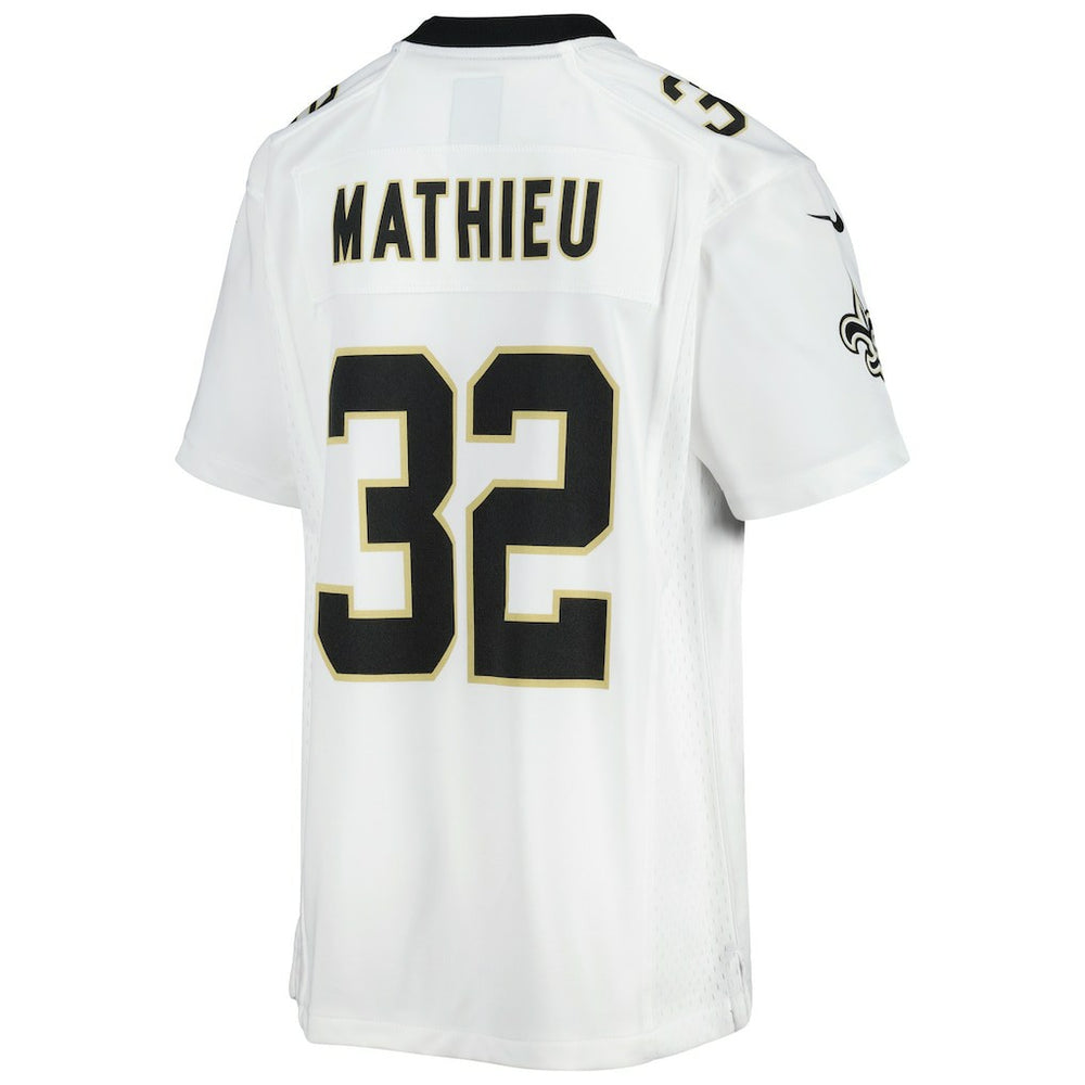 Tyrann Mathieu New Orleans Saints Youth Game Jersey White