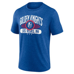 NHL Vegas Golden Knights Badge of Honor Tri-Blend T-Shirt - Royal