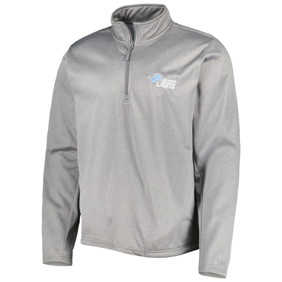 Detroit Lions Dunbrooke All-Star Tech Quarter-Zip Top Heather Gray