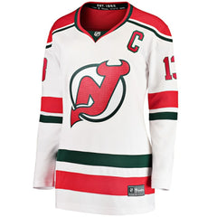 NHL Nico Hischier New Jersey Devils Fanatics Women's Alternate Breakaway Jersey - White