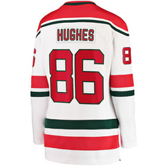 NHL Jack Hughes New Jersey Devils Fanatics Women's Alternate Breakaway Jersey - White