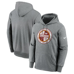 Washington Commanders Performance Pullover Hoodie Heathered Gray