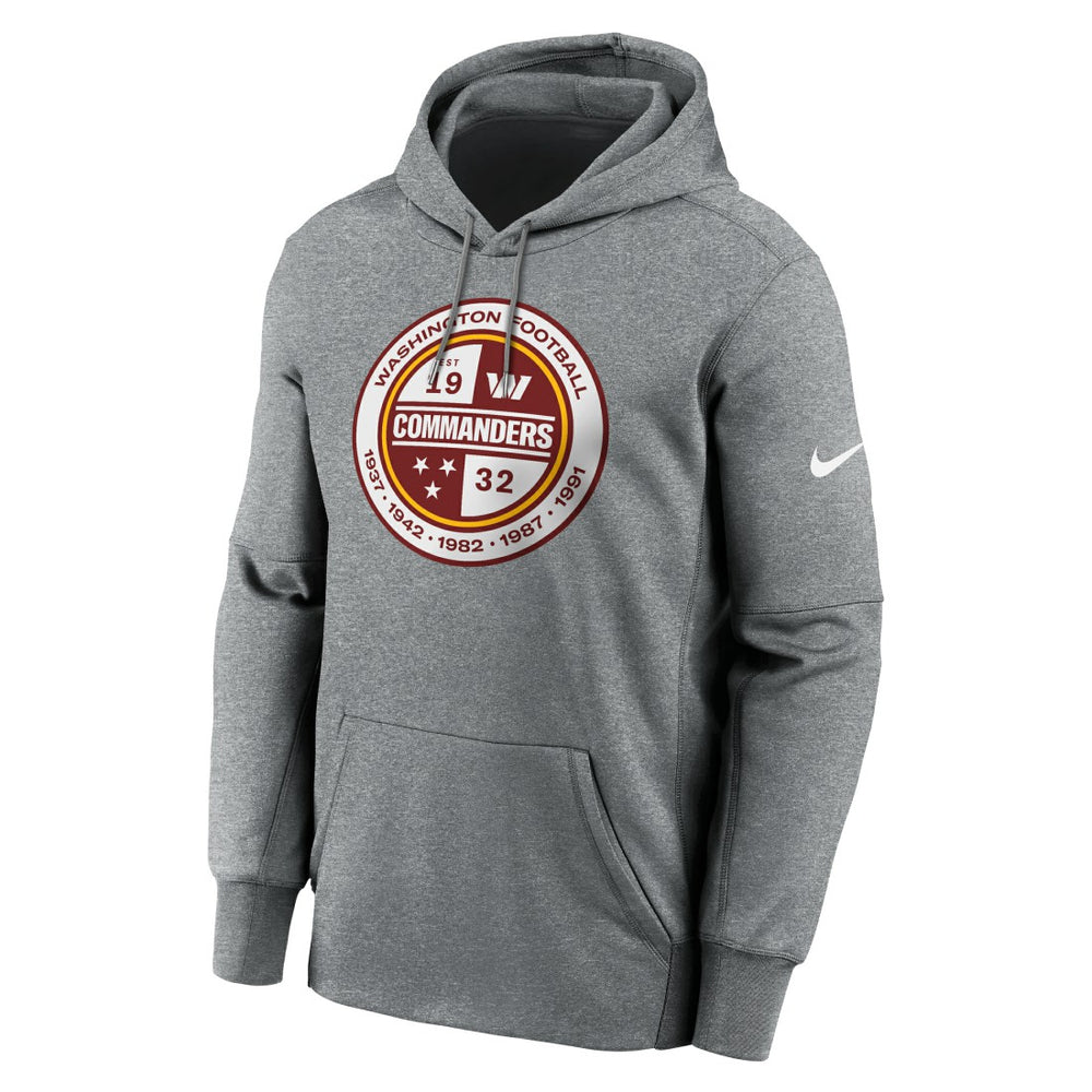 Washington Commanders Performance Pullover Hoodie Heathered Gray