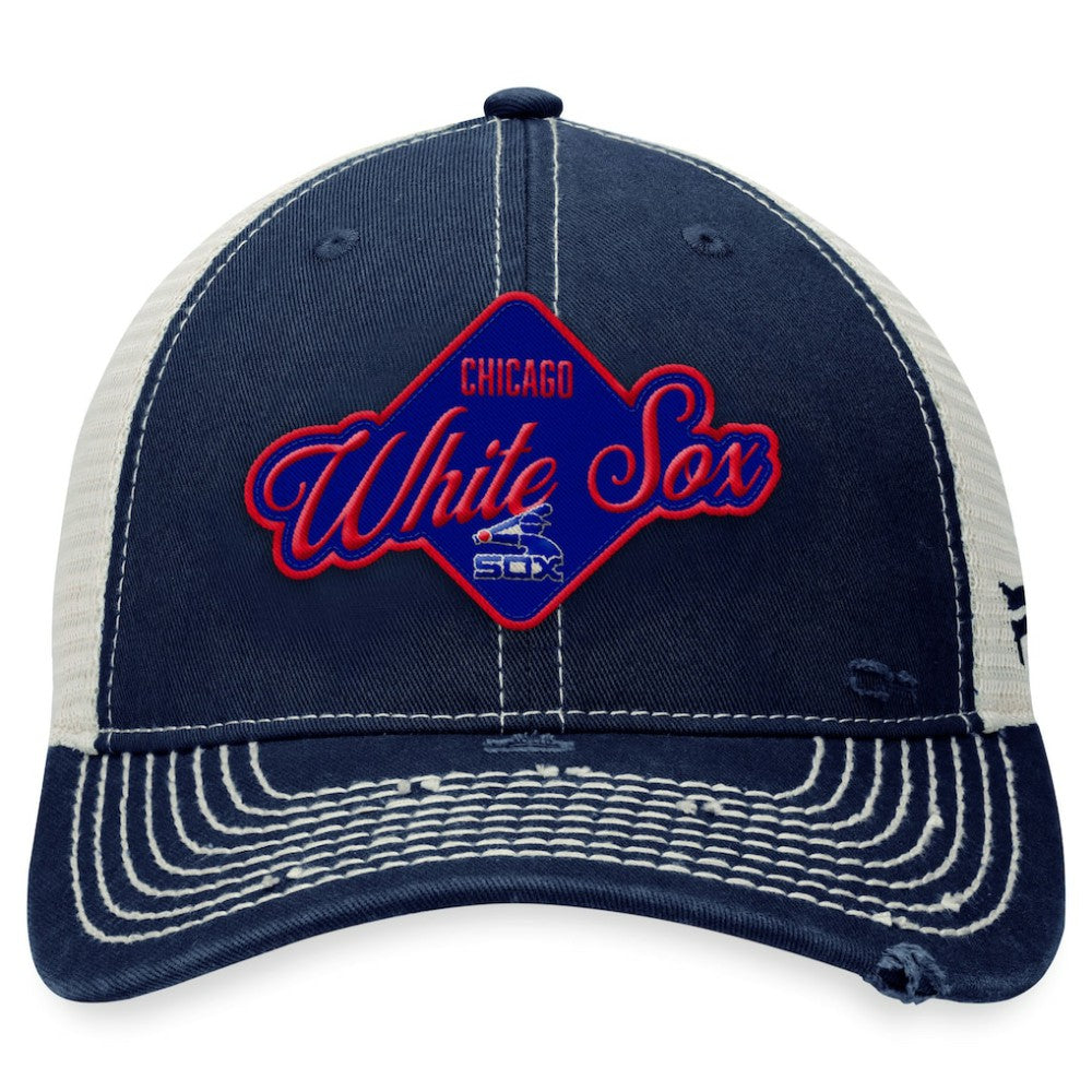 Chicago White Sox Fanatics Heritage Trucker Snapback Hat - Navy Hats