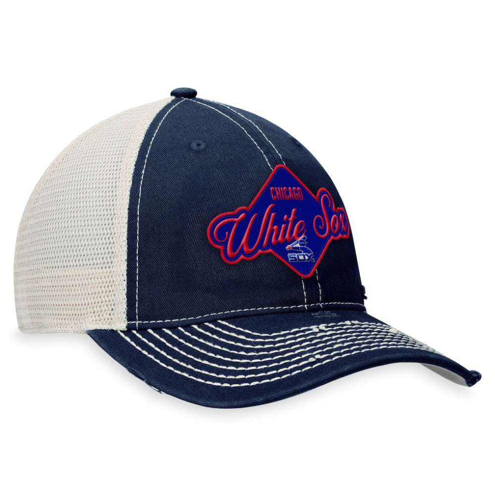 Chicago White Sox Fanatics Heritage Trucker Snapback Hat - Navy Hats