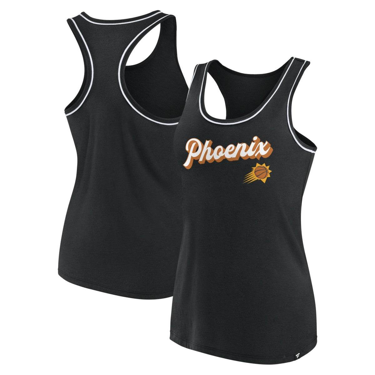 Phoenix Suns Women's Wordmark Logo Racerback Tank Top Black
