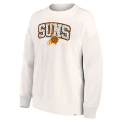 Phoenix Suns Women's Tonal Leopard Pullover Sweatshirt White
