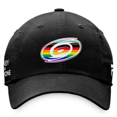 NHL Carolina Hurricanes Fanatics Team Logo Pride Adjustable Hat - Black